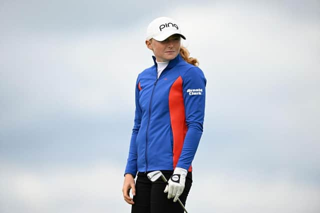 Louise Duncan pictured during a practice round prior to the AIG Women's Open at Muirfield. Picture: Octavio Passos/Getty Images.