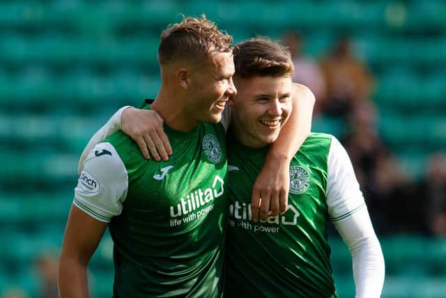 Ryan Porteous and Kevin Nisbet are set to leave Hibs for the English Championship. (Photo by Ross Parker / SNS Group)