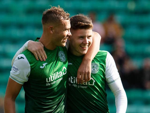 Ryan Porteous and Kevin Nisbet are set to leave Hibs for the English Championship. (Photo by Ross Parker / SNS Group)