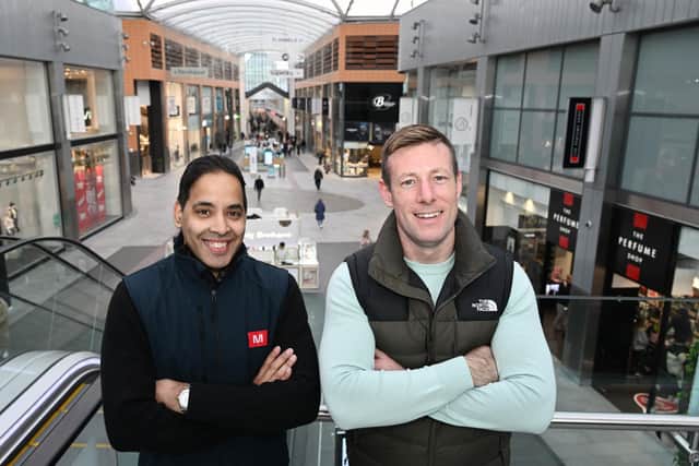 Rakesh Joshi and Simon Eatough, directors at LCP, part of M Core, owner of The Centre, Livingston. Picture by Greg Macvean