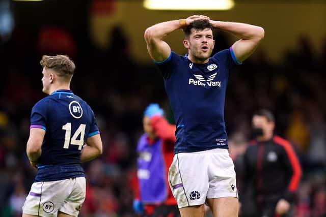 Blair Kinghorn played the final nine minutes of the Six Nations match in Cardiff. Picture: David Davies/PA