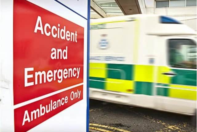 Patients are asked only to go to A&E if it is 'life threatening'.