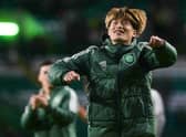 Kyogo Furuhashi was in fine form for Celtic before the World Cup break. (Photo by Craig Foy / SNS Group)