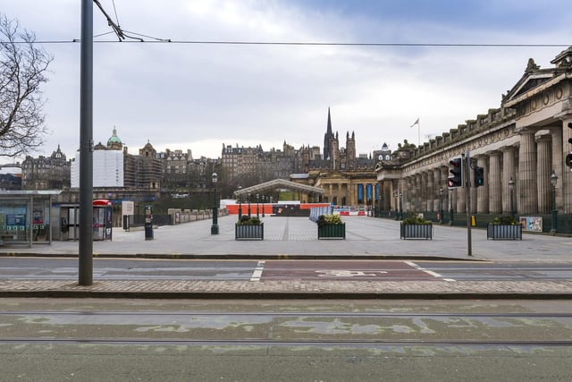 The eerie scenes in Edinburgh were repeated across Scotland. (Photo by Mark Scates / SNS Group)