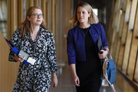 Shirley-Anne Somerville and Jenny Gilruth. Image: Jeff J Mitchell/Getty Images