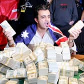 Gamblers sometimes touch a person on a winning streak in the hope that their luck will 'rub off' (Picture: Ethan Miller/Getty Images)
