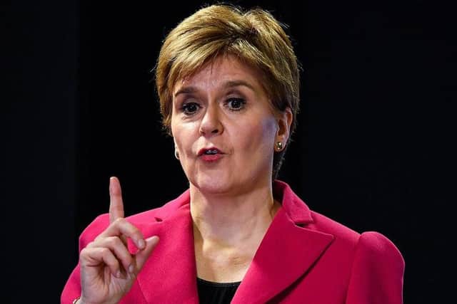 First Minister Nicola Sturgeon.