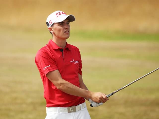 Sam Locke in action during the final round of the 147th Open Championship at Carnoustie in 2018. Picture: Francois Nel/Getty Images.