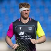 Gregor Brown started in the back row for Glasgow Warriors against Ospreys.  (Photo by Ross MacDonald / SNS Group)