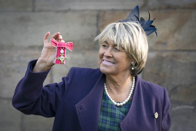 Rose Reilly after receiving her MBE during an Investiture ceremony at the Palace of Holyroodhouse in Edinburgh. (Picture: PA)