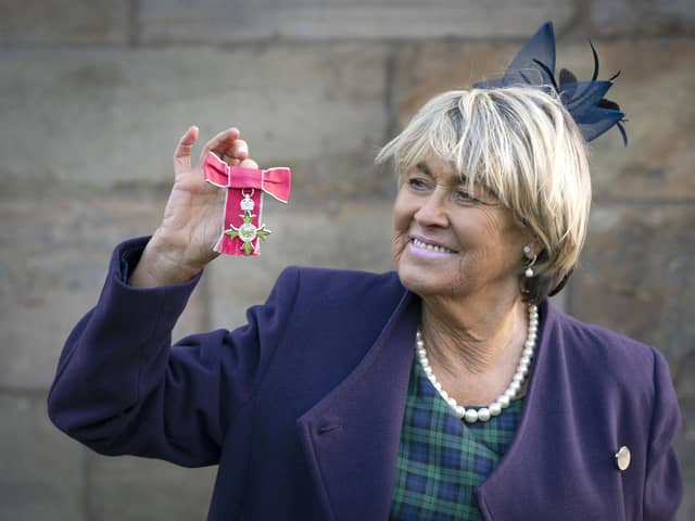 Rose Reilly after receiving her MBE during an Investiture ceremony at the Palace of Holyroodhouse in Edinburgh. (Picture: PA)