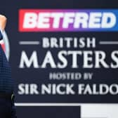 Justin Rose tees off on the third hole during day two of the Betfred British Masters hosted by Sir Nick Faldo at The Belfry. Picture: Ross Kinnaird/Getty Images.