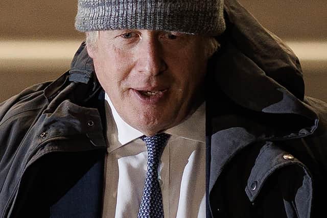 Former prime minister Boris Johnson leaves after testifying at the UK Covid Inquiry in December last year. Picture: Dan Kitwood/Getty Images