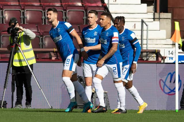 Rangers took control of proceedings early at Tynecastle Park. (Photo by Paul Devlin / SNS Group)