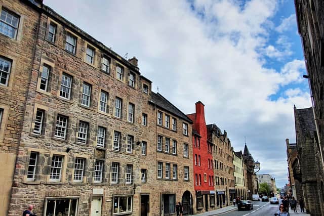Historic tenements in the Canongate area of the Old Town were restored to their former glory in a previous project funded by the charity.