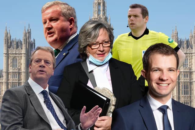 Which Scottish MPs have second jobs? Scottish MPs with jobs outside Parliament - and how much they earn (Image: Getty/PA/JPIMedia/Canva Pro)