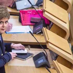 Former first minister Nicola Sturgeon in the Scottish Parliament. Picture: Lisa Ferguson