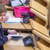 Former first minister Nicola Sturgeon in the Scottish Parliament. Picture: Lisa Ferguson