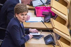 Former first minister Nicola Sturgeon in the Scottish Parliament. Picture: Lisa Ferguson