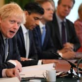 Prime Minister Boris Johnson chairs a Cabinet meeting at 10 Downing Street. Picture: Daniel Leal/PA Wire