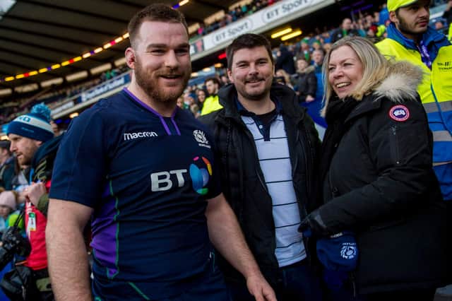 D'arcy Rae after making his Scotland debut against Ireland in 2019. Picture: Bill Murray/SNS