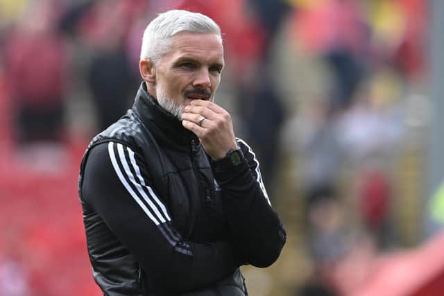 Aberdeen boss Jim Goodwin will have a busy summer. (Photo by Ross Parker / SNS Group)