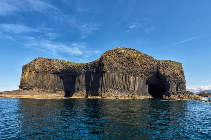You can find Fingal’s Cave on the Isle of Staffa located south-west off the Isle of Ulva. The uninhabited island is only half a mile in length and is composed exclusively of hexagonally jointed basalt columns (like the ones at the Giant’s Causeway on Ireland’s north coast.) “Fingal” is said to be an anglicisation of Finn MacCumhaill who was an Irish General who commanded the Feinne, a group who fended off the Norsemen and other such invaders. The site is also famed for its colourful folklore about giants that see Scottish and Irish mythology overlap.