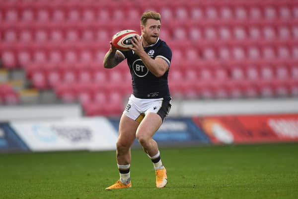 Scotland full-back Stuart Hogg hopes his side can take inspiration from the football team's win in Serbia. Picture: Stu Forster/Getty Images