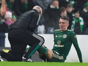 David Turnbull is one of a host of Celtic players nursing a hamstring injury.