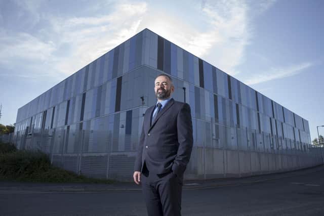 Danny Quinn, MD of DataVita, in front of the Fortis data facility.