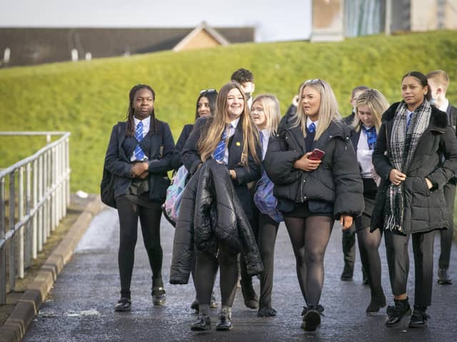The OECD report recommended changes at the upper end of high schools in Scotland.