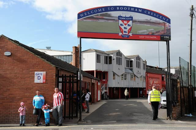 Grounds like Bootham Crescent, York, mean so much to fans.