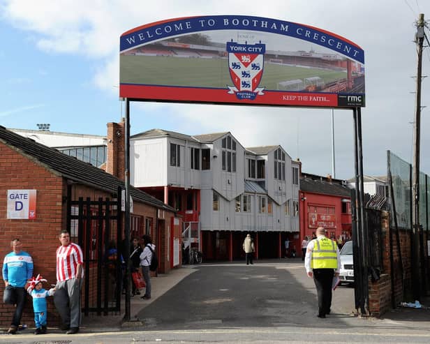 Grounds like Bootham Crescent, York, mean so much to fans.
