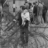 Soldiers and civilians in Northern Ireland during the Troubles in 1969 (Picture: Evening Standard/Hulton Archive/Getty Images)