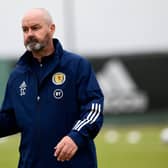 Scotland manager Steve Clarke takes a training session at La Finca Resort ahead of Wednesday's friendly against Holland (Photo by Jose Breton / SNS Group)