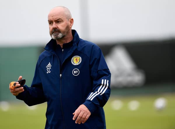 Scotland manager Steve Clarke takes a training session at La Finca Resort ahead of Wednesday's friendly against Holland (Photo by Jose Breton / SNS Group)