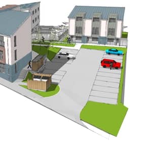 An artist impression of the new Peterhead affordable housing development
