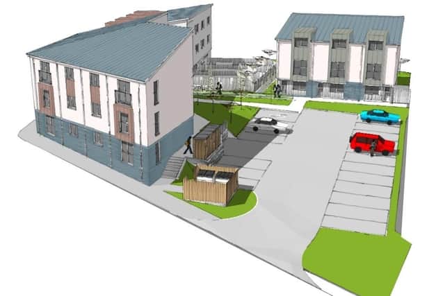An artist impression of the new Peterhead affordable housing development