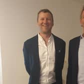 Richard Moore (left) with close friend Alan Pattullo, Scotsman sports writer.