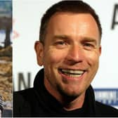 Outlander star Sam Heughan, left, and Trainspotting actor Ewan McGregor, right.