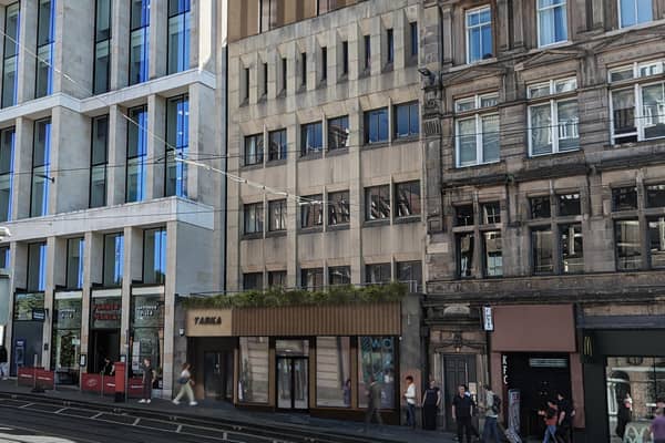 A CGI of the planned new hotel off Edinburgh's St Andrew Square.