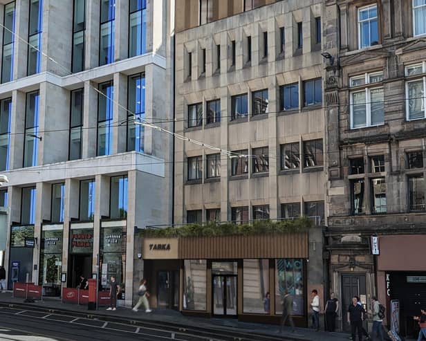A CGI of the planned new hotel off Edinburgh's St Andrew Square.