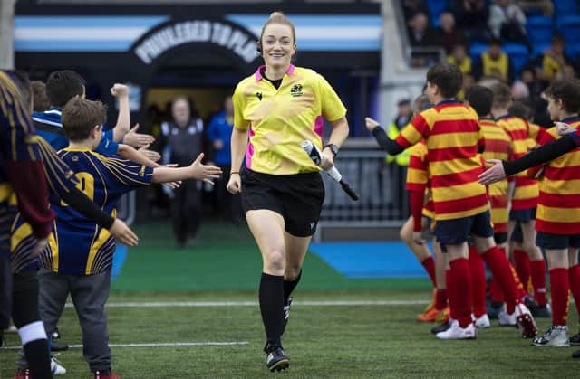 Hollie Davidson will become the first woman to hold the position of assistant referee at the Six Nations next year. (Photo by Ross MacDonald / SNS Group)
