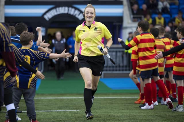 Hollie Davidson will become the first woman to hold the position of assistant referee at the Six Nations next year. (Photo by Ross MacDonald / SNS Group)