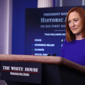 White House Press Secretary Jen Psaki conducts her first news conference of the Biden Administration at the White House on 20 January 2021 (Photo: Chip Somodevilla/Getty Images)