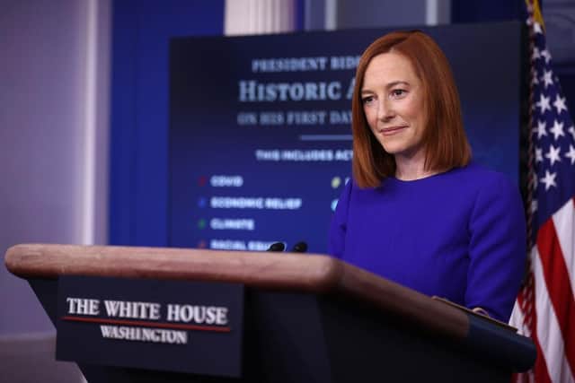 White House Press Secretary Jen Psaki conducts her first news conference of the Biden Administration at the White House on 20 January 2021 (Photo: Chip Somodevilla/Getty Images)