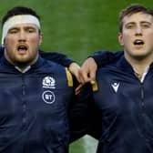 Zander and Matt Fagerson ahead of Scotland's match with France. Picture: Craig Williamson / SNS