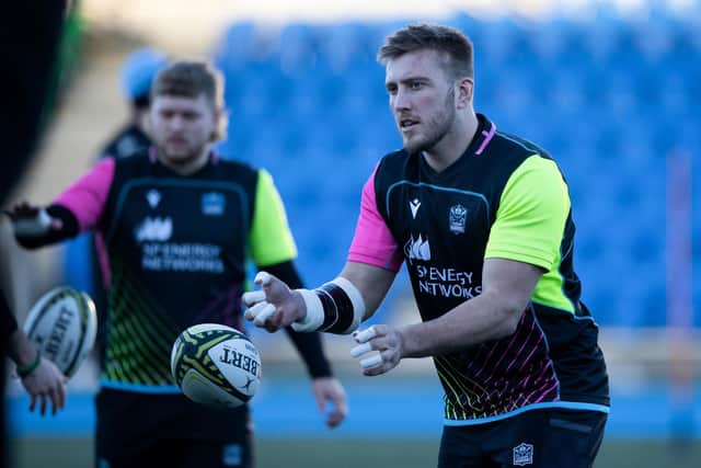 Matt Fagerson prepares for Friday's 1872 Cup match against Edinburgh.
