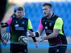 Matt Fagerson prepares for Friday's 1872 Cup match against Edinburgh.