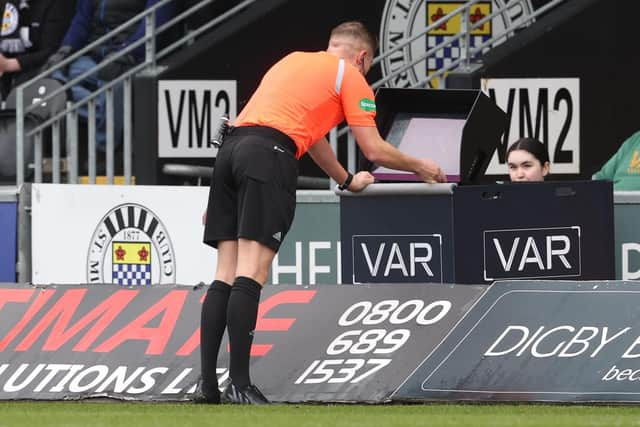 VAR was involved in a number of controversial decisions in the Scottish Premiership last weekend.  (Photo by Alan Harvey / SNS Group)